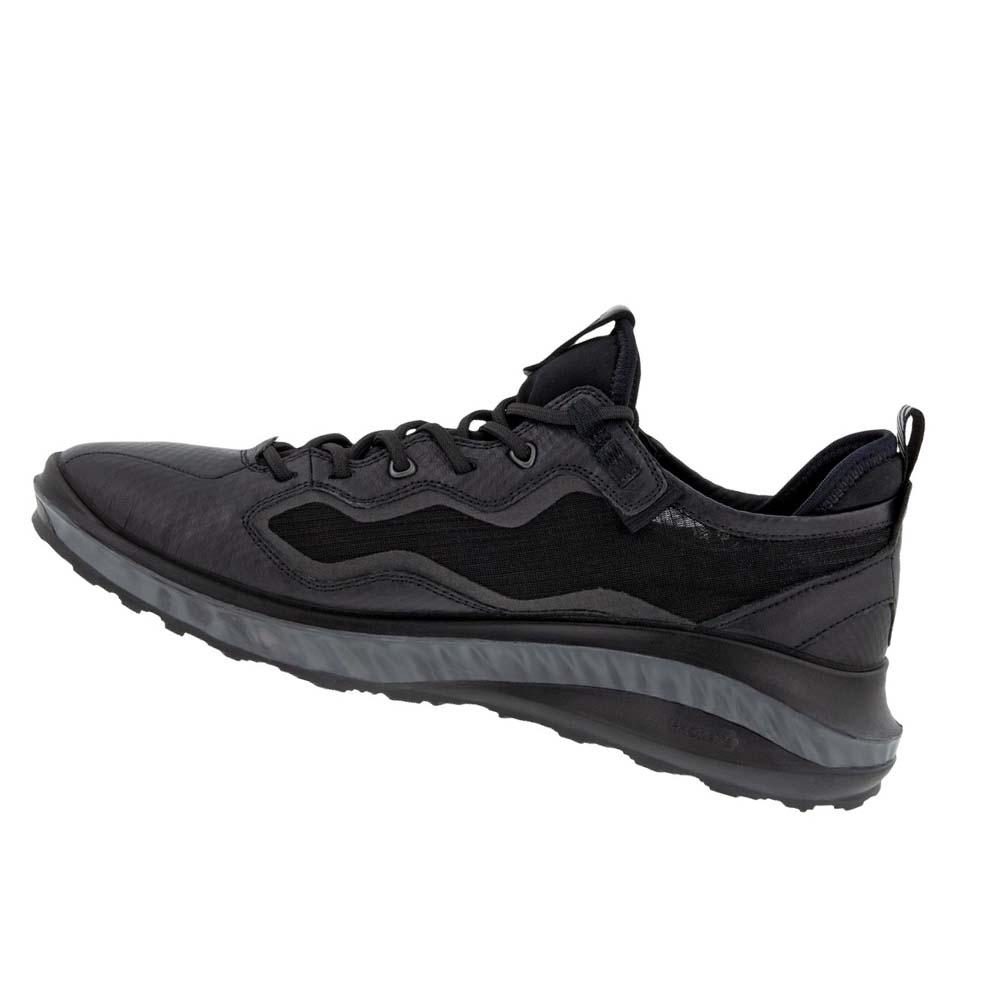 Men's Ecco St.360 Urban Sneakers Black / Grey | USA 662QMA